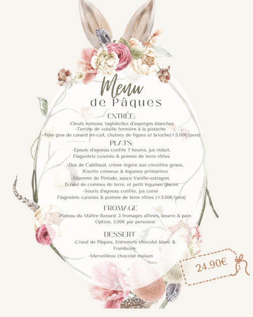 Menu de Pâques