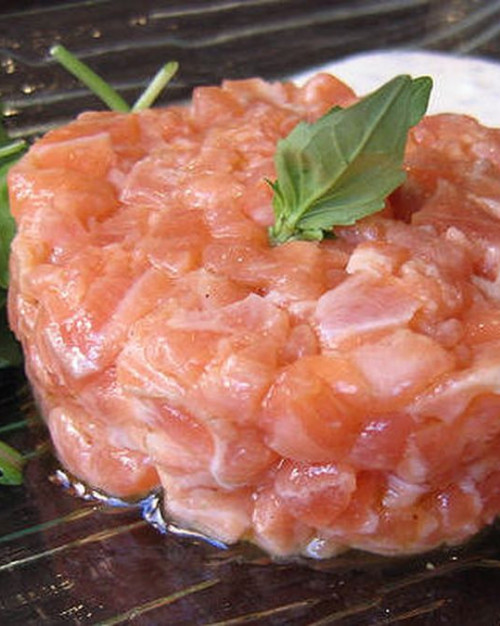 Tartare aux deux saumons